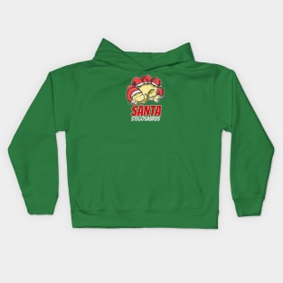 Santa Stegosaurus Kids Hoodie